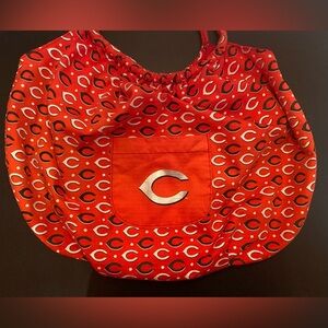 Cincinnati Reds Logo MLB Tote Bag Purse Handbag - See Note Flaw